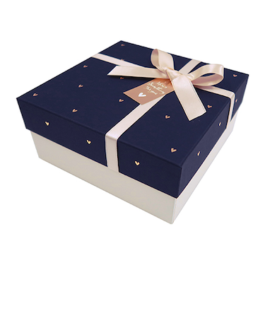 【バレンタイン】　インディゴ　VB109　ガトーボックス　プチハート　ネイビーブルー