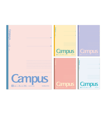 コクヨ（KOKUYO）　限定キャンパス　ポジティブ＆リラックス　B罫　5冊パック　ノ-3CBTN-L42X5