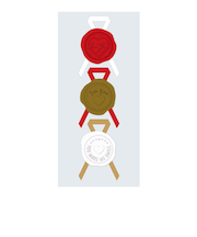 【バレンタイン】　包む　シール　シーリングハート　VW003　3片入