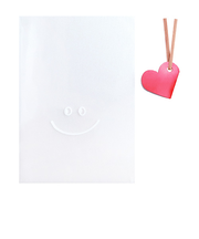 【バレンタイン】　インディゴ　VP994　シースルーバッグ　M　スマイル　ホワイト　10枚入