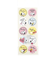 【バレンタイン】　S＆C　スヌーピーラッピングシール　Thank　you