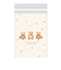 【バレンタイン】　包む　ノリ付クリアBAG　テディベア100　VV005　10枚入