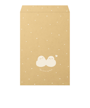 【バレンタイン】　包む　平袋　ペーパーバッグ　シマエナガ　VU002　8枚入