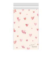 【バレンタイン】　包む　ノリ付クリアBAG　メロウハート120　VV002　10枚入