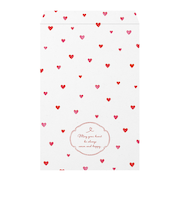 【バレンタイン】　包む　平袋　ペーパーバッグ　タイニーハート　VU001　8枚入