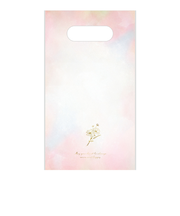 【バレンタイン】　包む　小判抜きビニールBAG　底マチ付き　VV016　ブーケ　10枚入