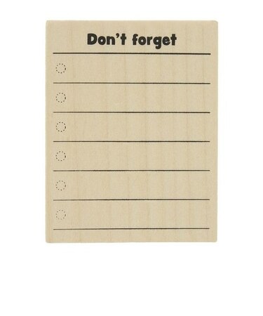 こどものかお　N＃手帳はんこ部　0414－007　Don’t　forget