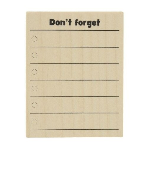 こどものかお　N＃手帳はんこ部　0414－007　Don’t　forget