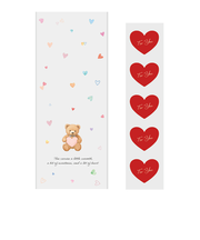 【バレンタイン】　包む　ガゼットBAG　テディベア80　VV009　5枚入