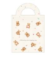 【バレンタイン】　包む　ハンディージップバッグ　テディベア150　VV011　5枚入