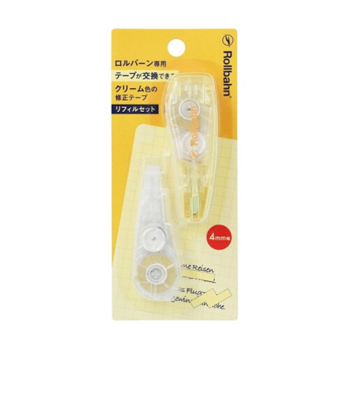 デルフォニックス（DELFONICS）　ロルバーン修正テープ交換式リフィルセット　501165　205　ライトイエロー