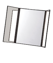 コンパクト三面鏡　HST－98　ブラック