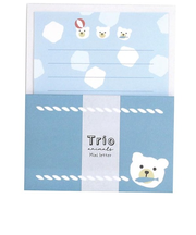 ラボクリップ（LABCLIP）　トリオ水族館　ミニレター　シロクマ