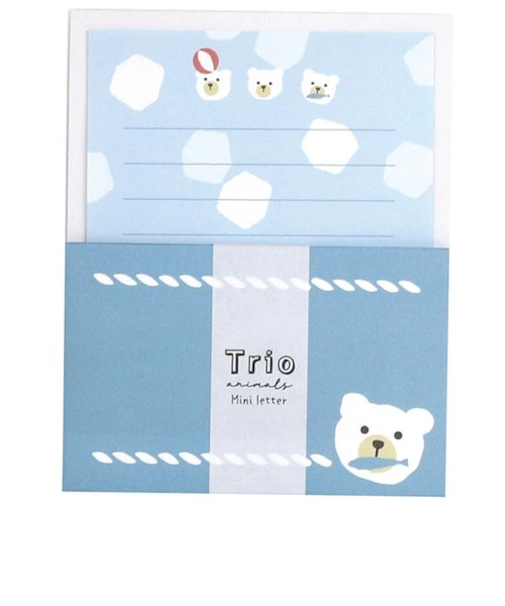 ラボクリップ（LABCLIP）　トリオ水族館　ミニレター　シロクマ