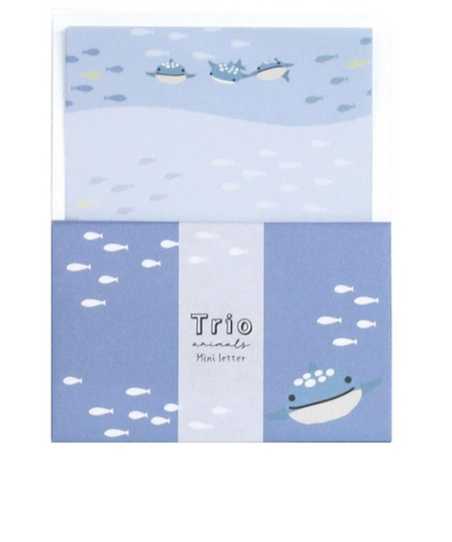 ラボクリップ（LABCLIP）　トリオ水族館　ミニレター　ジンベイザメ