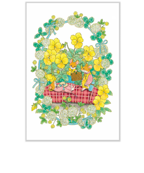 アクティブコーポレーション　春・茜ことこポストカード　PPA－269h　ネズミのピクニック