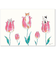 アクティブコーポレーション　春・トコロコムギポストカード　PPA－245h　おやゆび姫にゃんこ