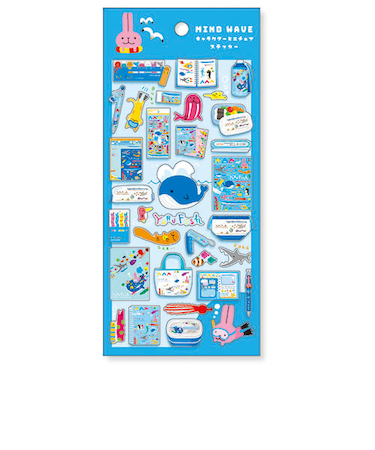 マインドウェイブ　MWキャラクター　ミニチュアステッカー　82644　ゆるふぃっしゅ