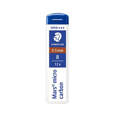 ステッドラー（STEADTLER）　マルス　マイクロカーボン　シャープ替芯　0.5mm　B