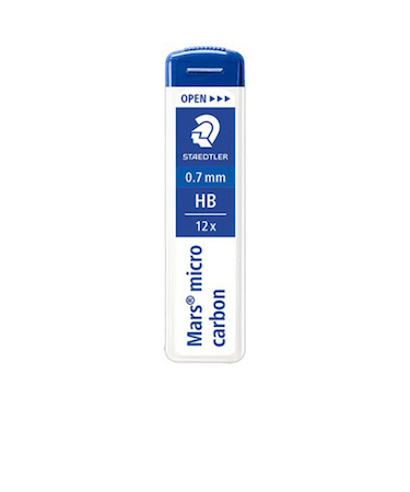 ステッドラー（STEADTLER）　マルス　マイクロカーボン　シャープ替芯　0.7mm　HB