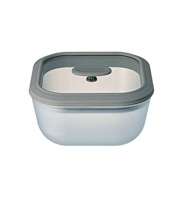 エバークック（evercook）　ガラス製電子レンジ調理器具　スクエア型　L　EGMWSL　クリア