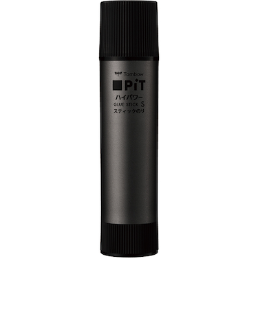 トンボ鉛筆（Tombow）　スティックのり　ピットハイパワー　S　ブラックデザイン　PT-TPG01L　メタル　【数量限定】