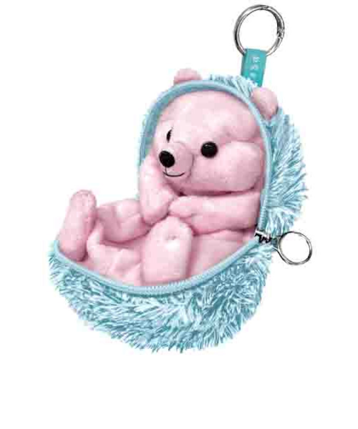 サンスター文具　丸まるポーチ　まるまるず　S2339528　はりねずみブルー