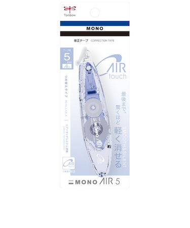 トンボ鉛筆（Tombow）　修正テープ　モノエアー（MONO　AIR）　ペン型　CT－PAX5C41　アジサイ