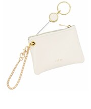 ノフェス（nofes）　リール付キー＆パスポーチ　ベルホワイト