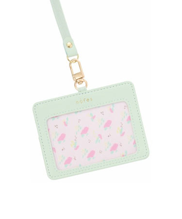 ノフェス（nofes）　IDホルダー　アイスグリーン