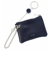 ノフェス（nofes）　リール付キー＆パスポーチ　ミッドナイトネイビー