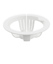 八商商事　しぼれる排水口ネットホルダーUKIUKI　ホワイト