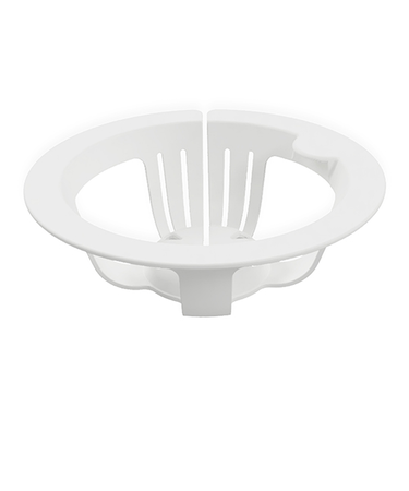 八商商事　しぼれる排水口ネットホルダーUKIUKI　ホワイト