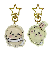 ケイカンパニー　ちいかわ　ぷっくりったいペアキーホルダー　ラッコ×うさぎ
