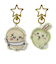 ケイカンパニー　ちいかわ　ぷっくりったいペアキーホルダー　ラッコ×うさぎ