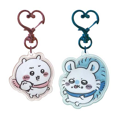 ケイカンパニー　ちいかわ　ぷっくりったいペアキーホルダー　ちいかわ×モモンガ