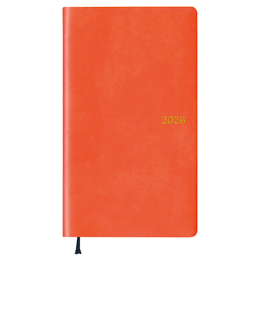 【2026年3月始まり】　ダイゴー　アポイント　ベーシックシリーズ　定形外　マンスリーブロック　E1170　オレンジ　日曜始まり