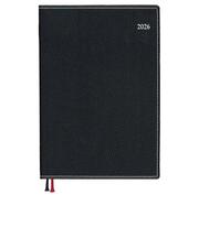 【2026年3月始まり】　ダイゴー　アポイント　ライトシリーズ　デスク　B6　ウィークリーバーチカル　E8846　ブラック　月曜始まり