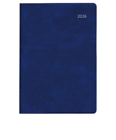 【2026年3月始まり】　ダイゴー　アポイント　大きな文字シリーズ　A6　マンスリーブロック　E8849　ネイビー　月曜始まり