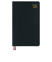 【2026年3月始まり】　ダイゴー　アポイント　ベーシックシリーズ　定形外　ウィークリーレフト　E1102　ブラック　月曜始まり