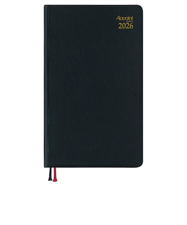 【2026年3月始まり】　ダイゴー　アポイント　ベーシックシリーズ　定形外　ウィークリーレフト　E1102　ブラック　月曜始まり