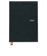 【2026年3月始まり】　ダイゴー　アポイント　ベーシックシリーズ　デスク　A5　ウィークリーレフト　E1164　ブラック　月曜始まり