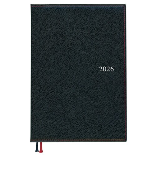 【2026年3月始まり】　ダイゴー　アポイント　ベーシックシリーズ　デスク　A5　ウィークリーレフト　E1164　ブラック　月曜始まり