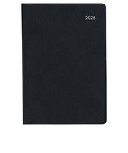 【2026年3月始まり】　ダイゴー　アポイント　大きな文字シリーズ　A6　マンスリーブロック　E8819　ブラック　月曜始まり