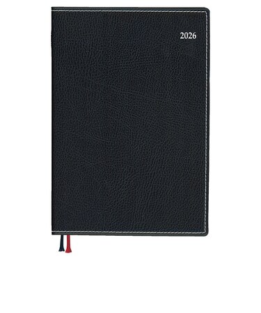 【2026年3月始まり】　ダイゴー　アポイント　ライトシリーズ　デスク　A5　ウィークリーバーチカル　E8841　ブラック　月曜始まり