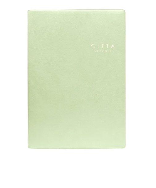 【2026年3月始まり】　チッタ（CITTA）　DIARY　A5　ウィークリーバーチカル　E5332　ミストグリーン　月曜始まり