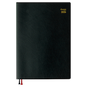 【2026年3月始まり】 ダイゴー アポイント ベーシックシリーズ デスク A5 ウィークリーレフト E1125 ブラック 月曜始まり