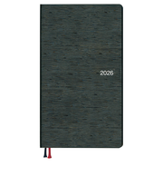 【2026年3月始まり】 ダイゴー アポイント ベーシックシリーズ 定形外 ウィークリーレフト E1176 ブラック 日曜始まり