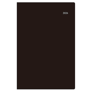 【2026年4月始まり】　ダイゴー　アポイント　チャートシリーズ　B6　マンスリーブロック+ガントチャート　E1155　ブラック　月曜始まり