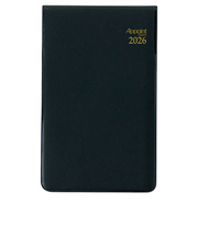 【2026年3月始まり】　ダイゴー　アポイント　ベーシックシリーズ　定形外　マンスリーホリゾンタル　E1109　ブラック　各月1日始まり